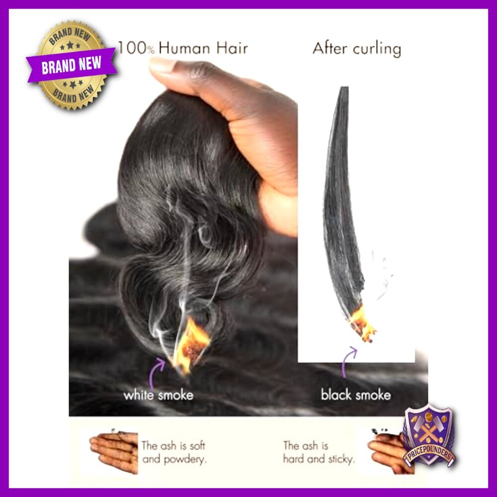 Virgin Brazilian Hair Extensions 18 20 22 Inch Body Wave 3 Pack - Picture 6 of 6